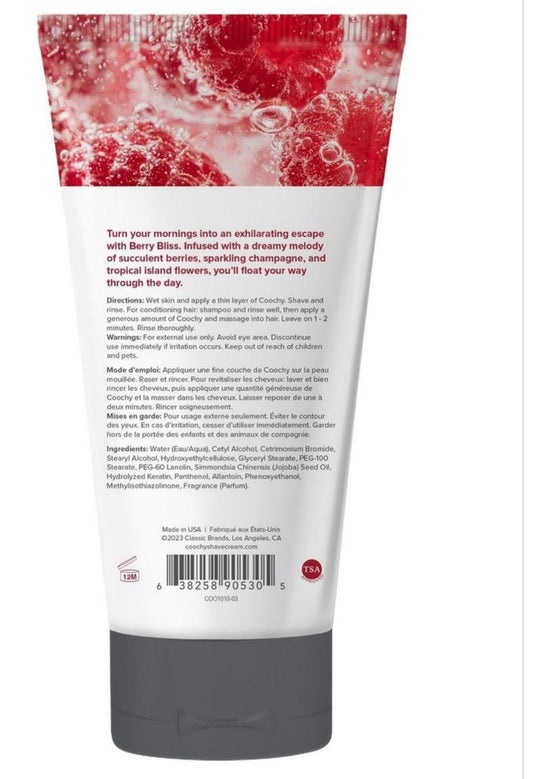 New! Coochy Berry Bliss Shave Cream 3.4oz
