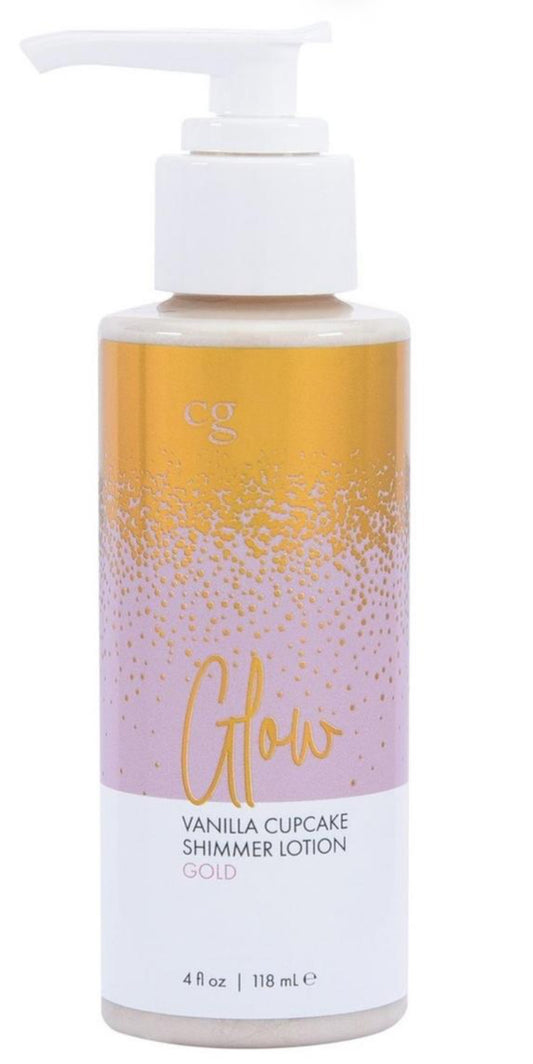 New! Glow Vanilla Cupcake Fragranced Shimmer Lotion - Gold