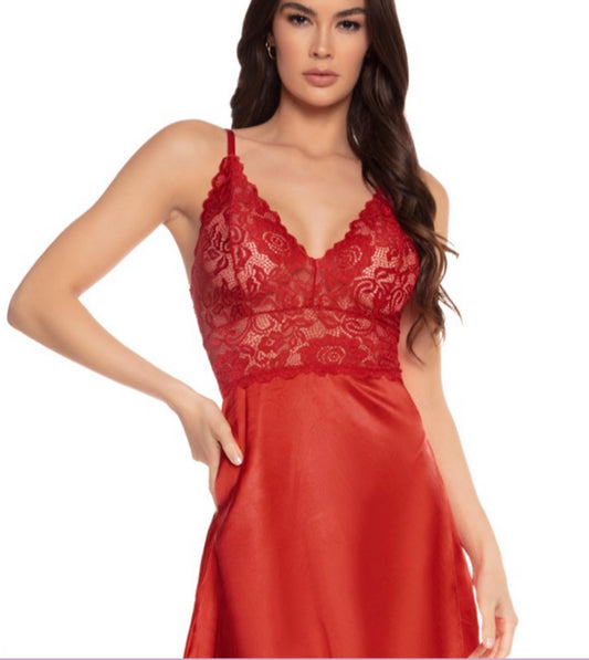 Ruby Satin and Lace (small only)